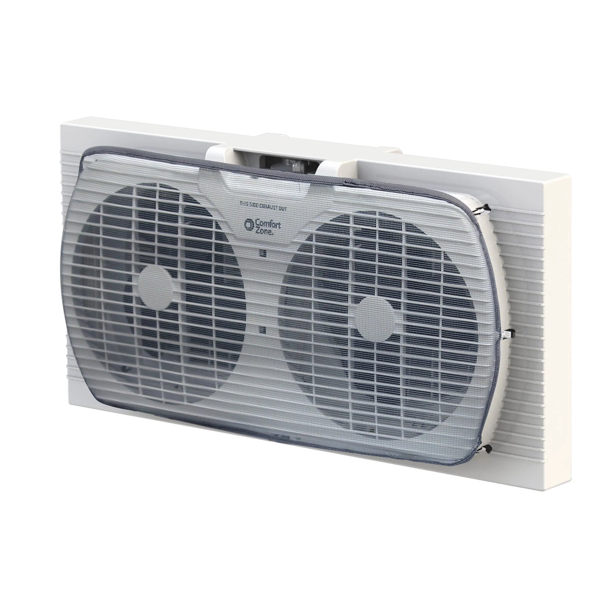 White 3-Speed Dual Blade Window Fan L58444