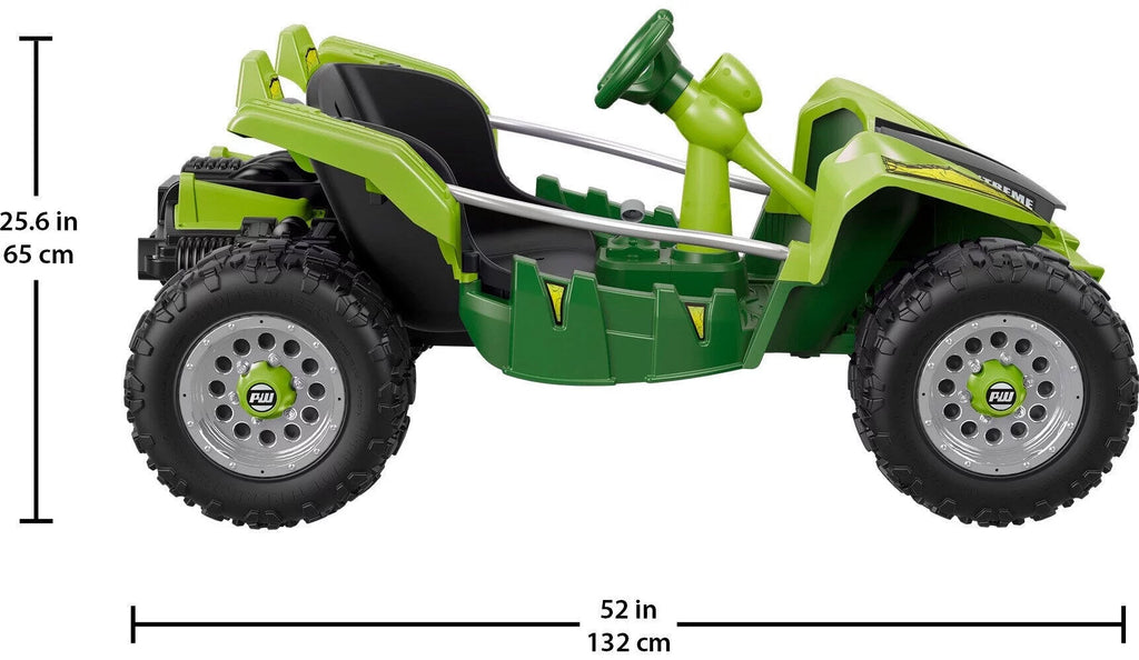 Green 12V Battery-Powered Ride-On Vehicle with Storage Area U957