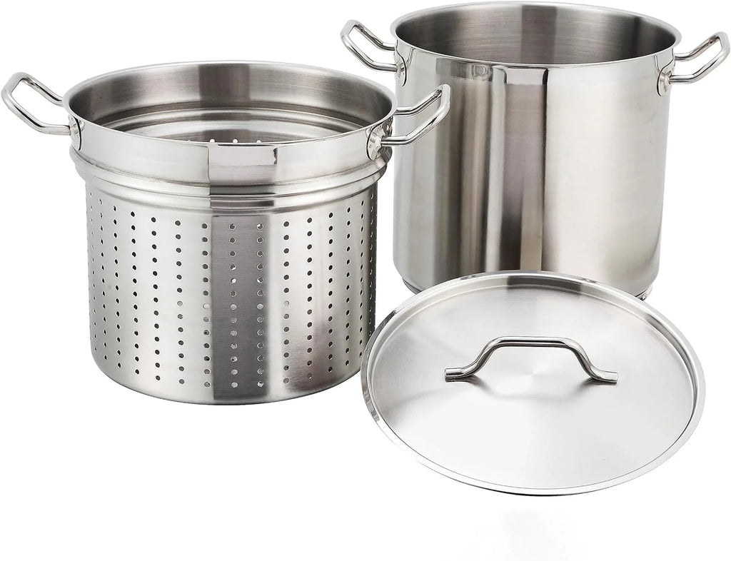 20 Quart Stainless Steamer/Pasta Cooker with Cover P1652