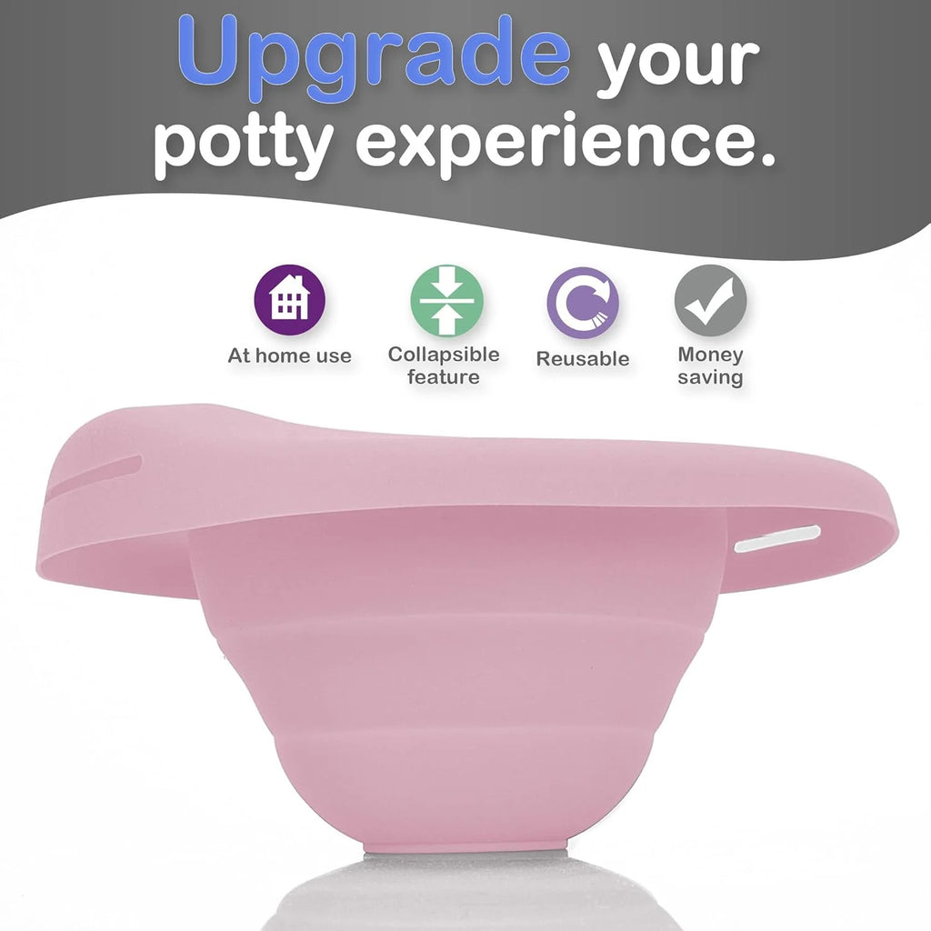 Reusable Collapsible Travel Potty Liner Pink M190