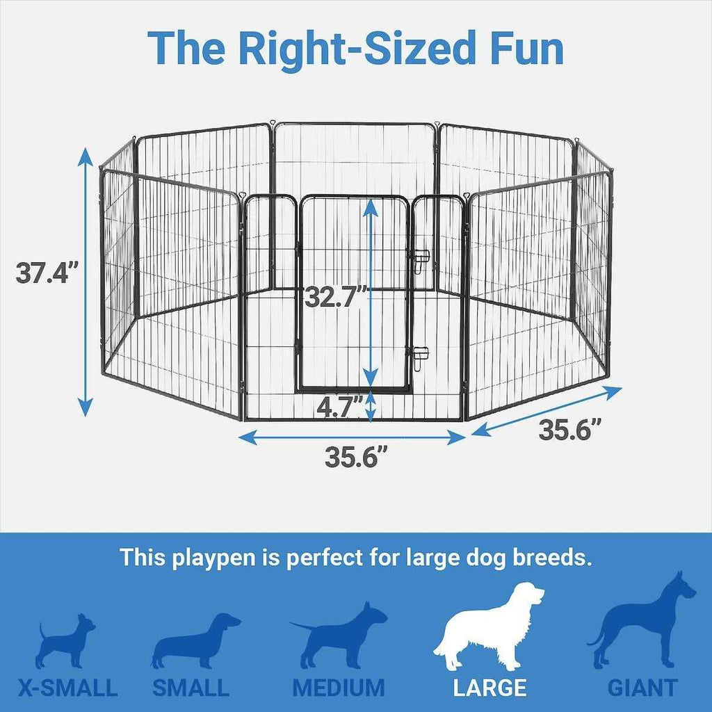 Lightweight Heavy Duty Steel Metal Playpen D65239