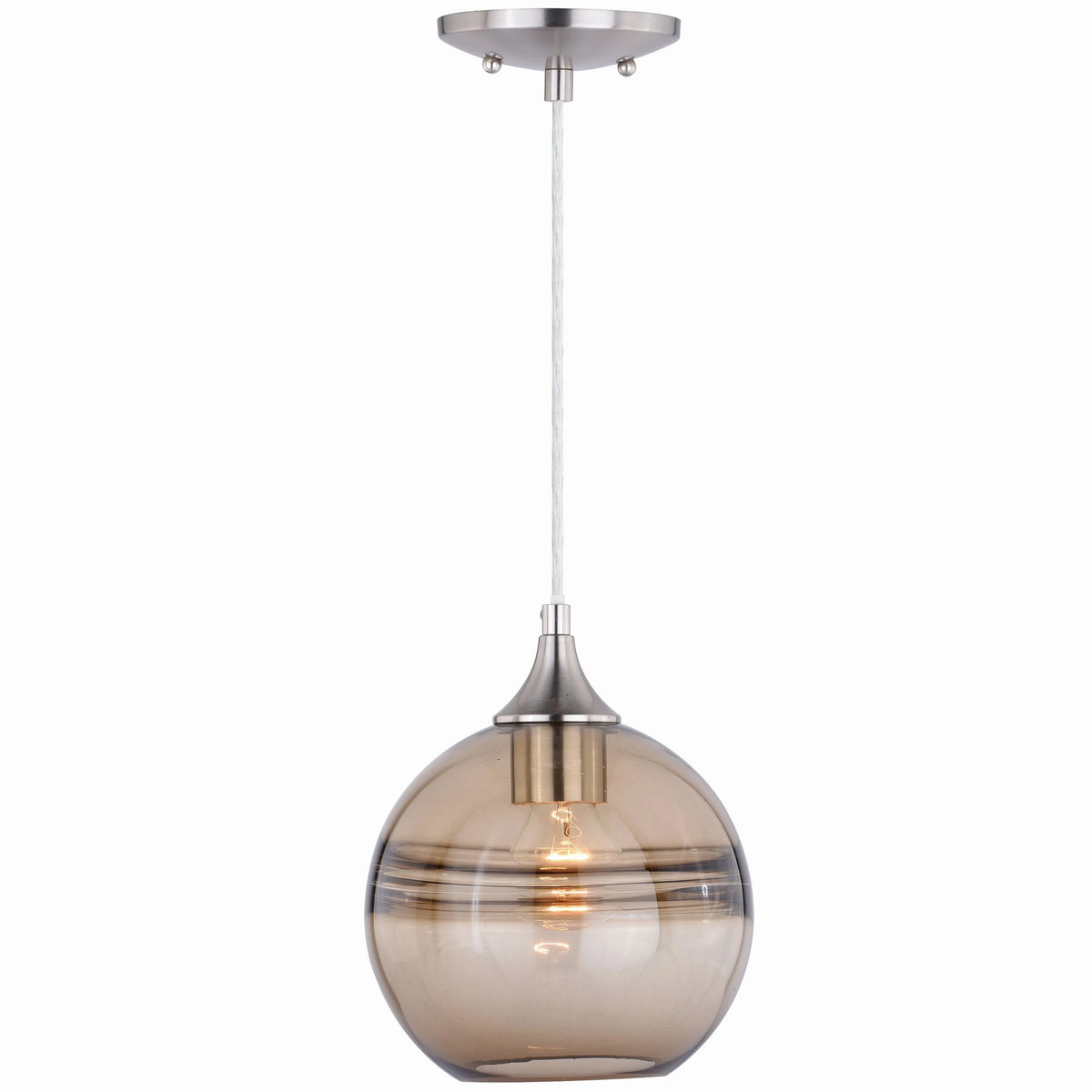 Satin Nickel Globe Mini Pendant Ceiling Light A272452