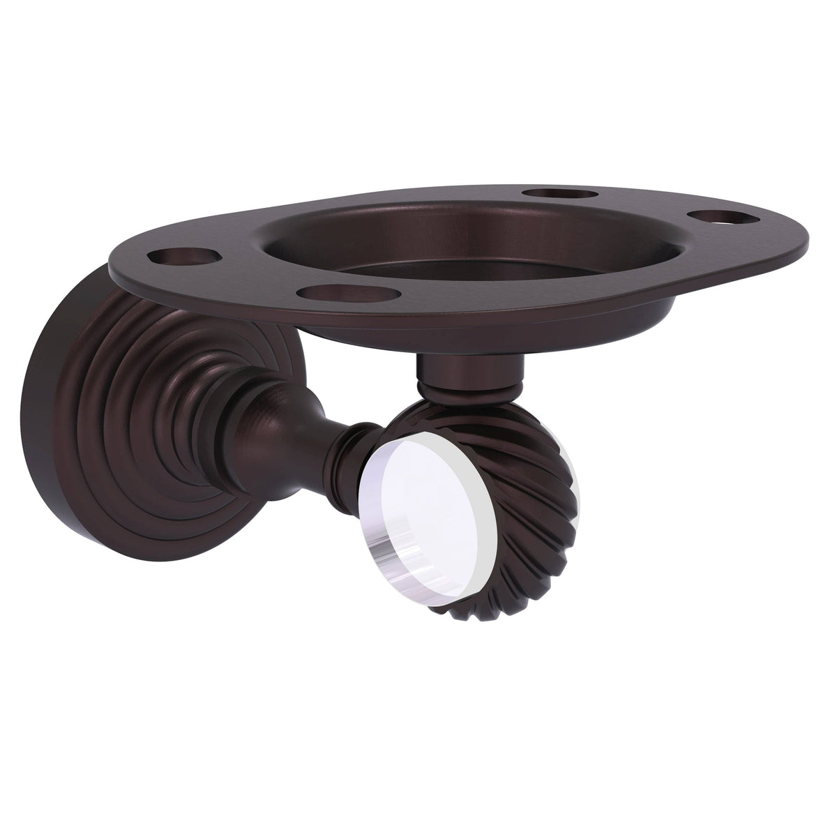 Matte Black Tumbler and Toothbrush Holder Y542