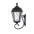 Black LED Solar Wall Mount Sconce Q65059