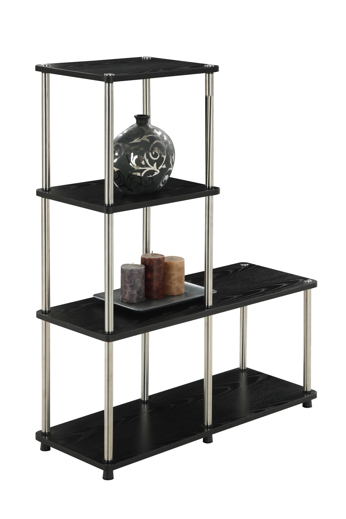 4 Tier Bookshelf, Black F166315