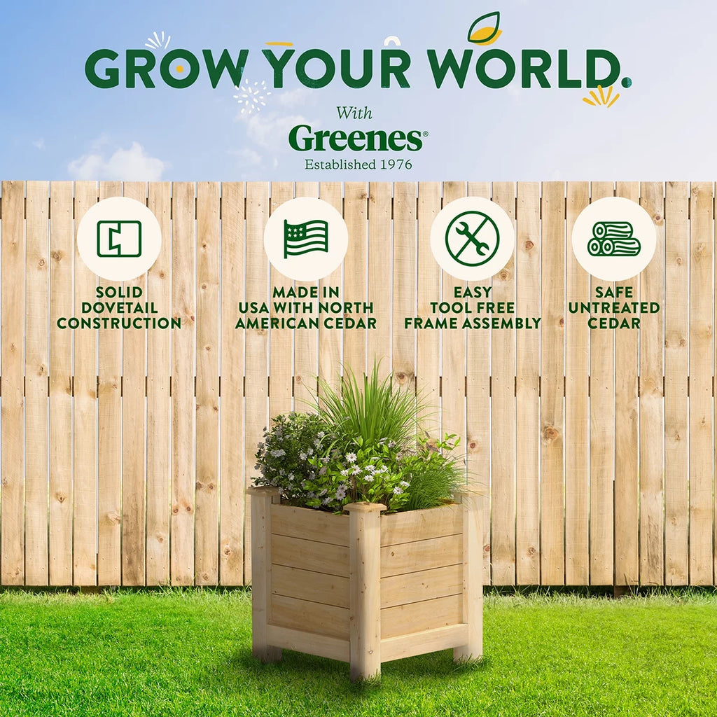Cedar Elevated Planter F156