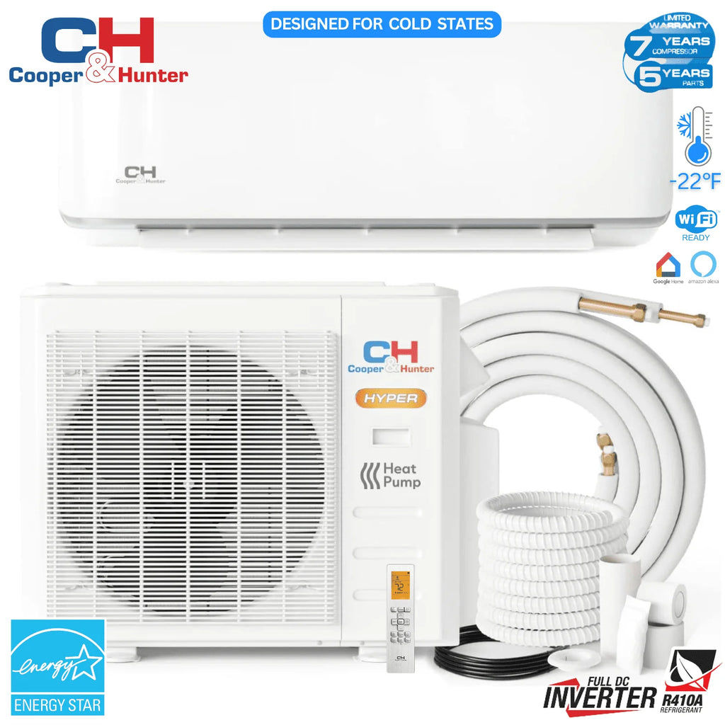 24000 BTU 230V Wall Mounted Mini Split Heat Pump Air Conditioner D237200