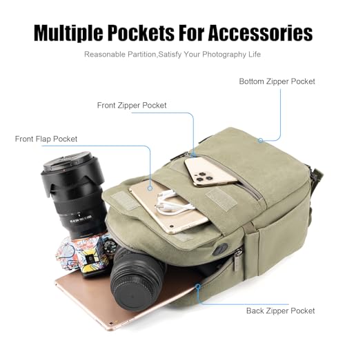 Lightweight Camera Bag with Tripod Holder and Rain Cover U968
