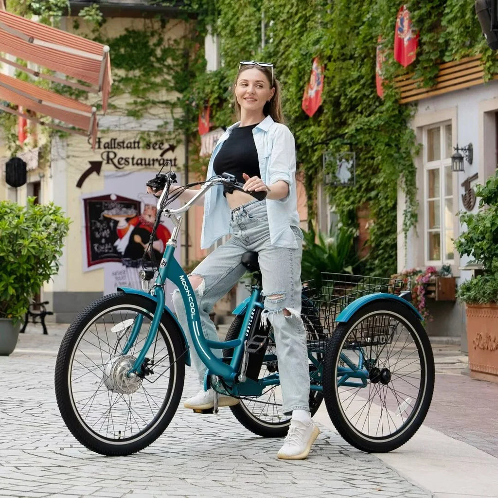 24'' 3 Wheel Electric Tricycle 500W 7-Speed Z840