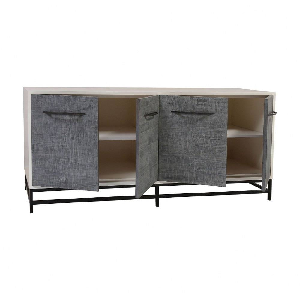 Grey Four Door Buffet Table I3347