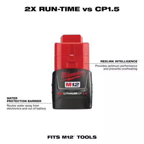 12-Volt Lithium-Ion Compact Battery Pack 3.0Ah 6-Pack I2122