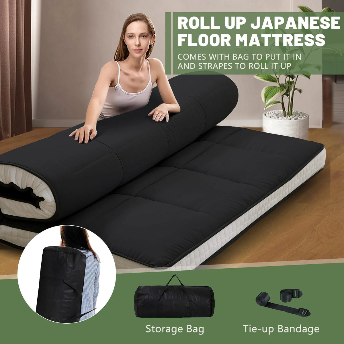 Extra Thick Padded Japanese Floor Mattress R1338