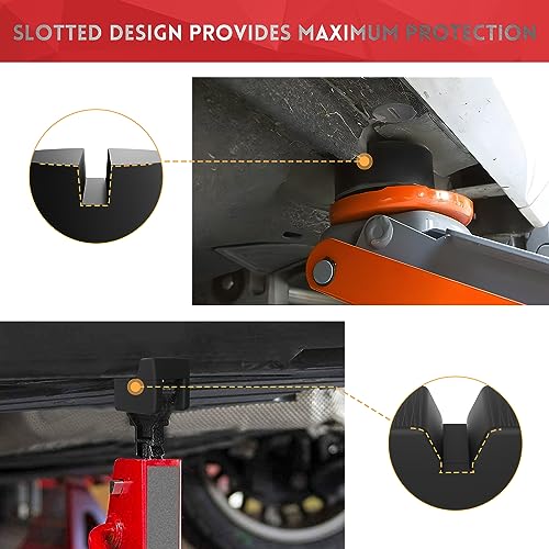4 Pcs Universal Rubber Car Jack Pad Adapter 3.0 tons I484