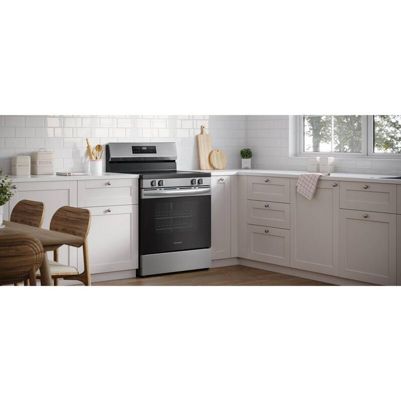 5 Element Freestanding Electric Range in Stainless Steel K418309