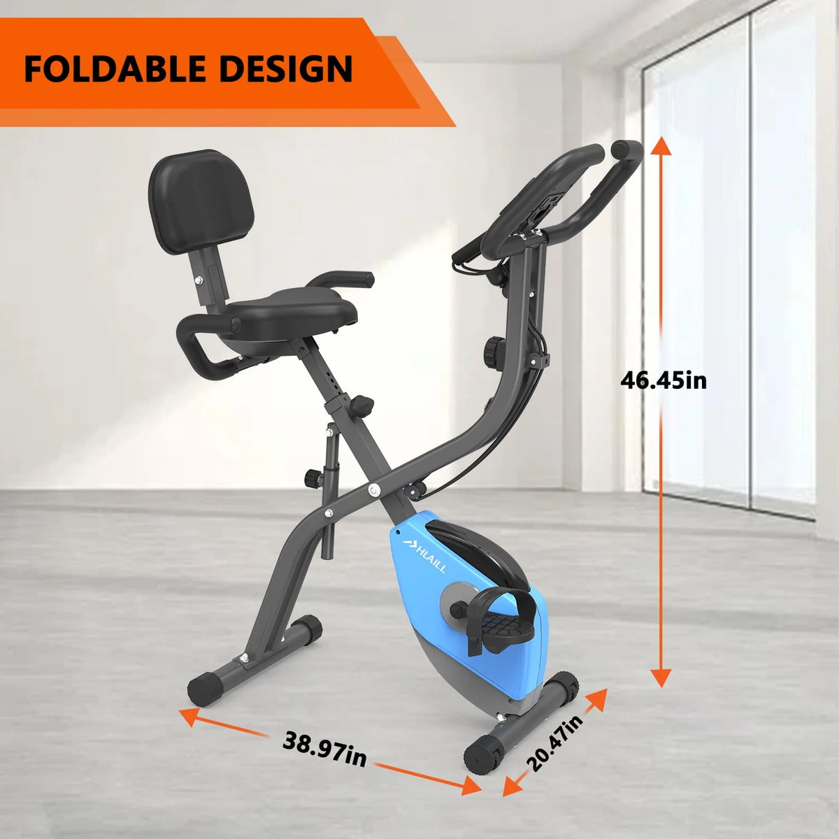 Folding 3-in-1 Recumbent Exercise Bike V24363