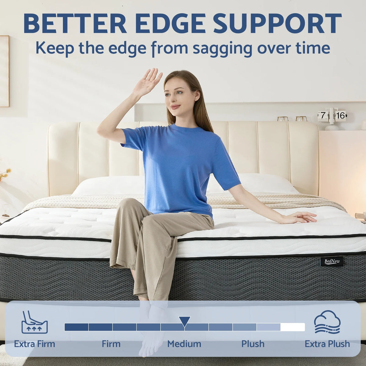 Queen 14 inch Hybrid Gel Memory Foam Mattress O1099