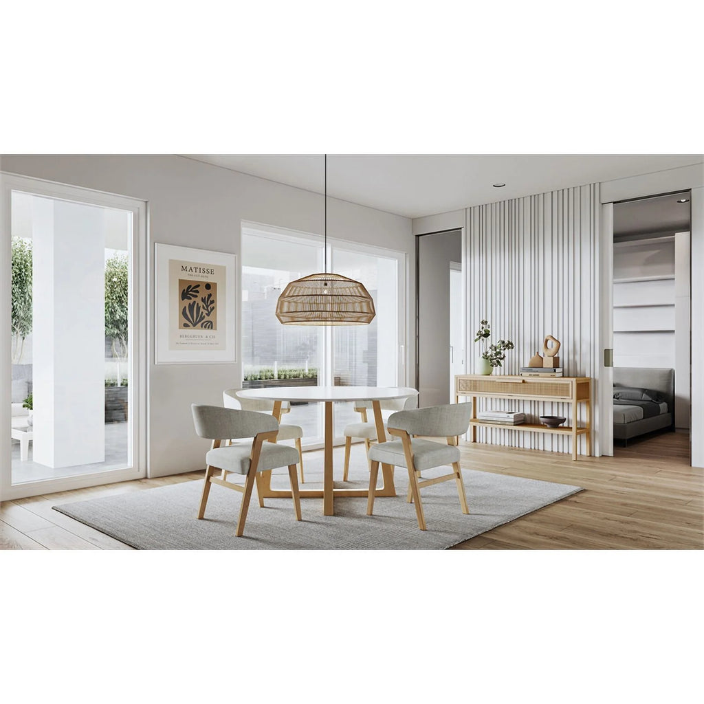 Mid-Century Faux Marble Dining Table B4259
