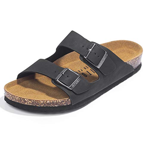 Arch Support Slides with Adjustable Buckle Straps and Cork Footbed Z2959