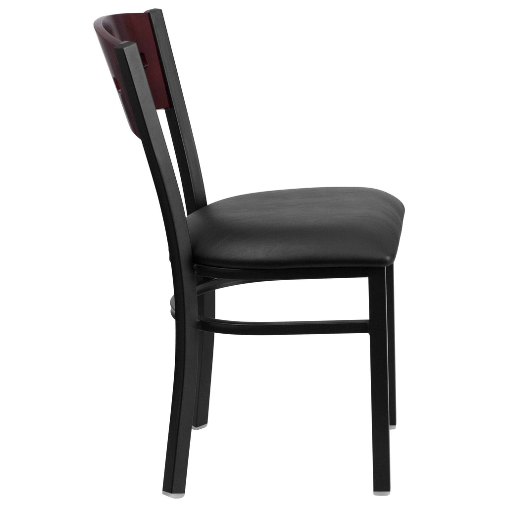 Black Metal Restaurant Chair M50013