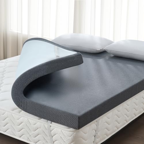 3 Inch Queen Memory Foam Mattress Topper White Q44158