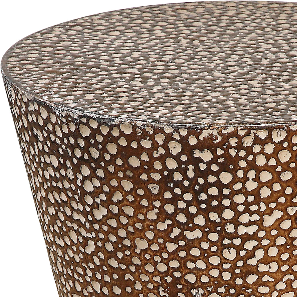 19.88 inch Drum Shaped Accent Table I92053