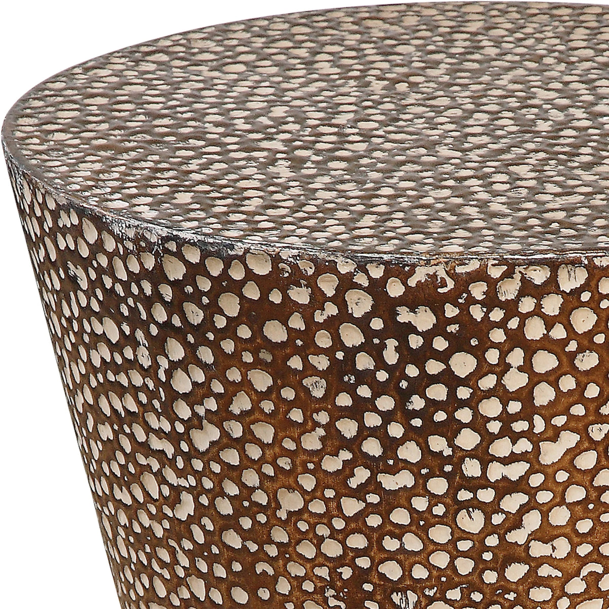 19.88 inch Drum Shaped Accent Table I92053
