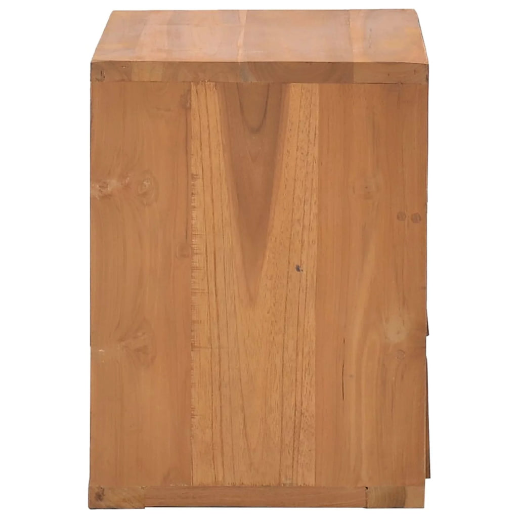 Teak Wood 3 Drawer Bedside Cabinet Y21298