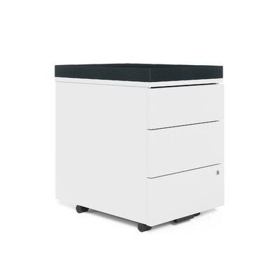 3-Drawer Vertical Filing Cabinet White M8683