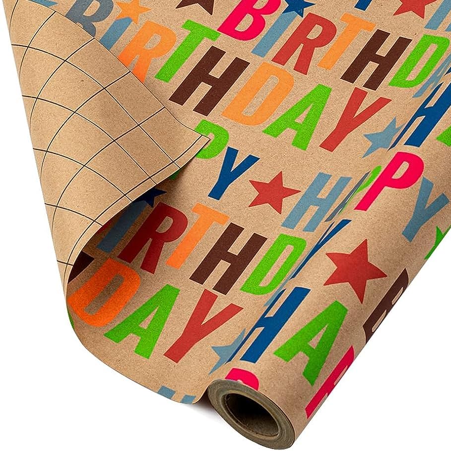 Kraft Wrapping Paper Roll 17 inch X 33 feet E441