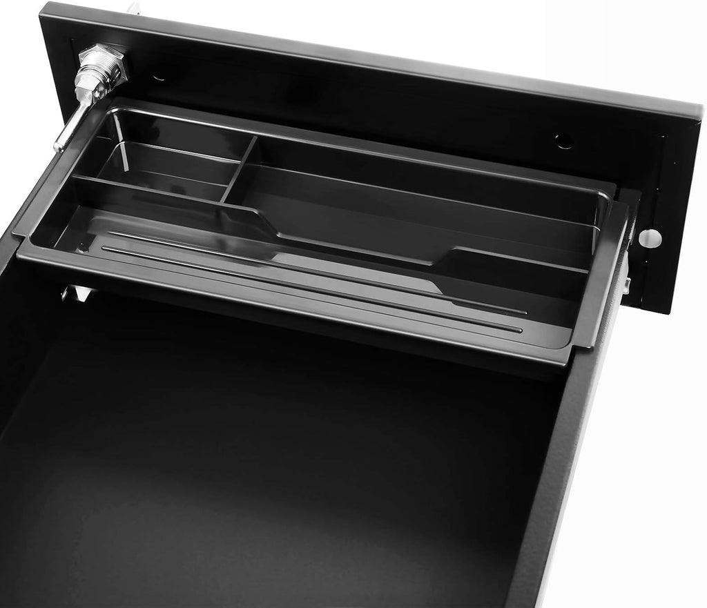 Black 3 Drawer Steel File Cabinet with Lock P4984