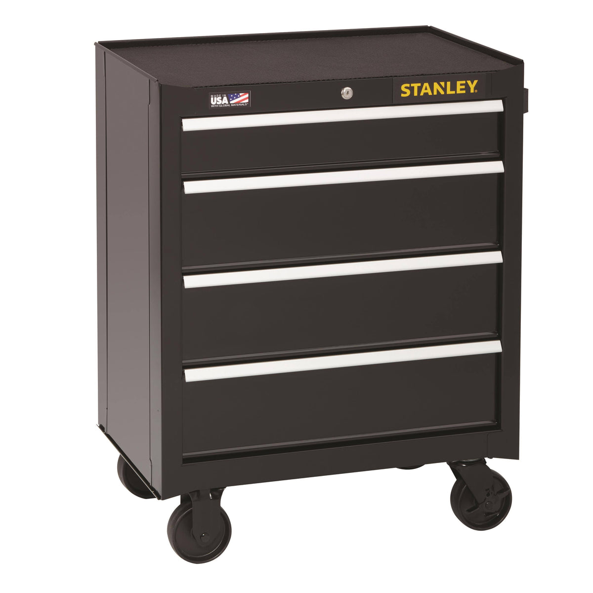 Black 4-Drawer Rolling Tool Cabinet W752