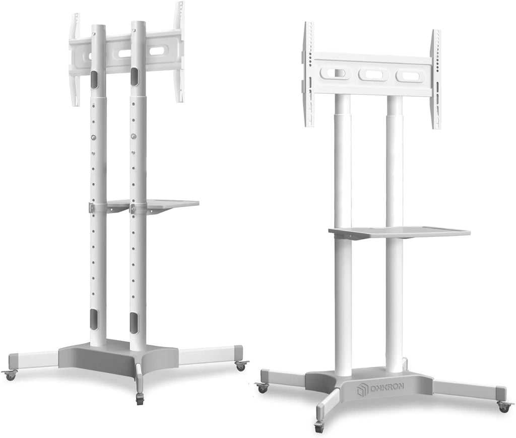 Mobile TV Stand for 32 to 65 Inch TV with Wheels Shelves M689