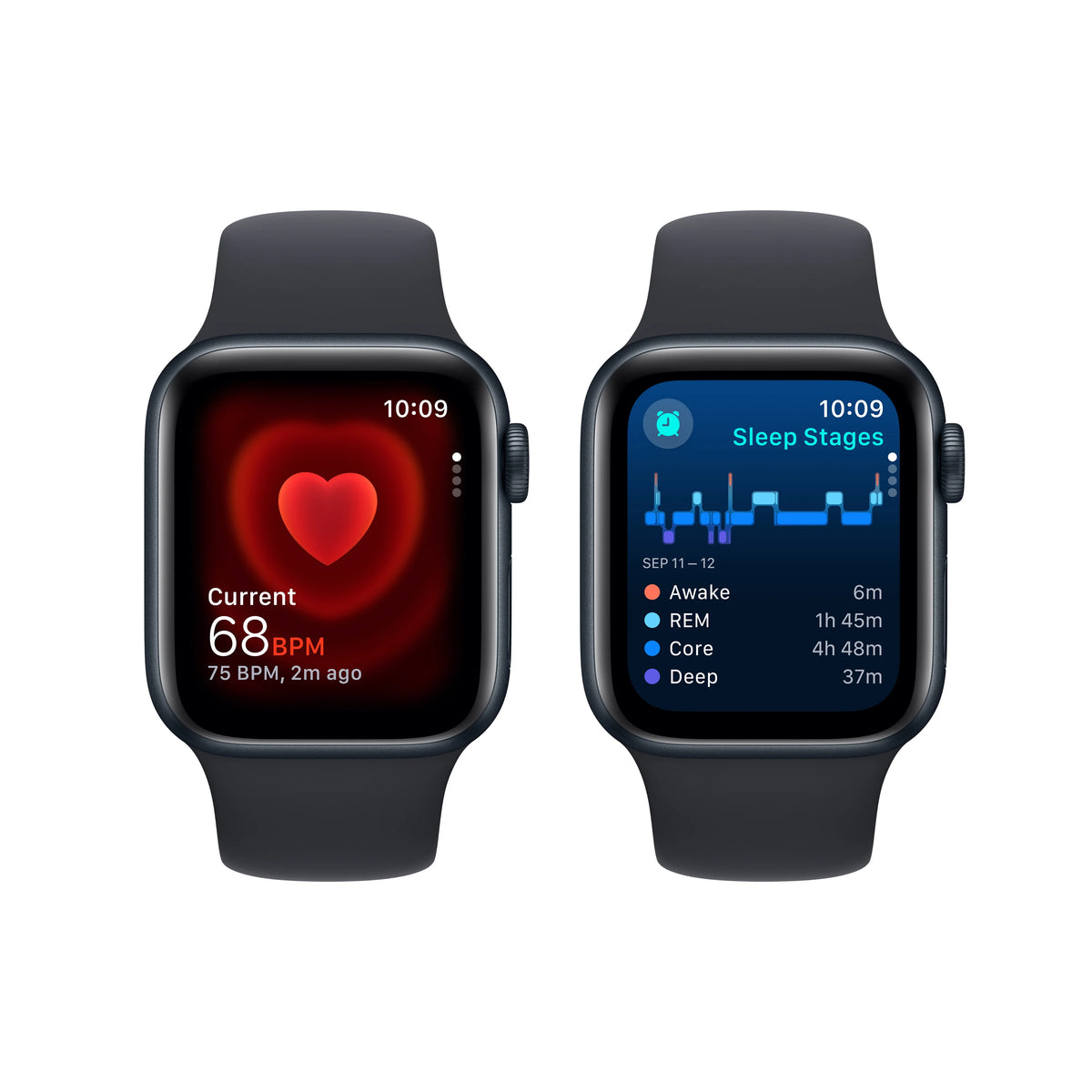 Midnight Aluminum 40mm Smartwatch with Sport Band A6854