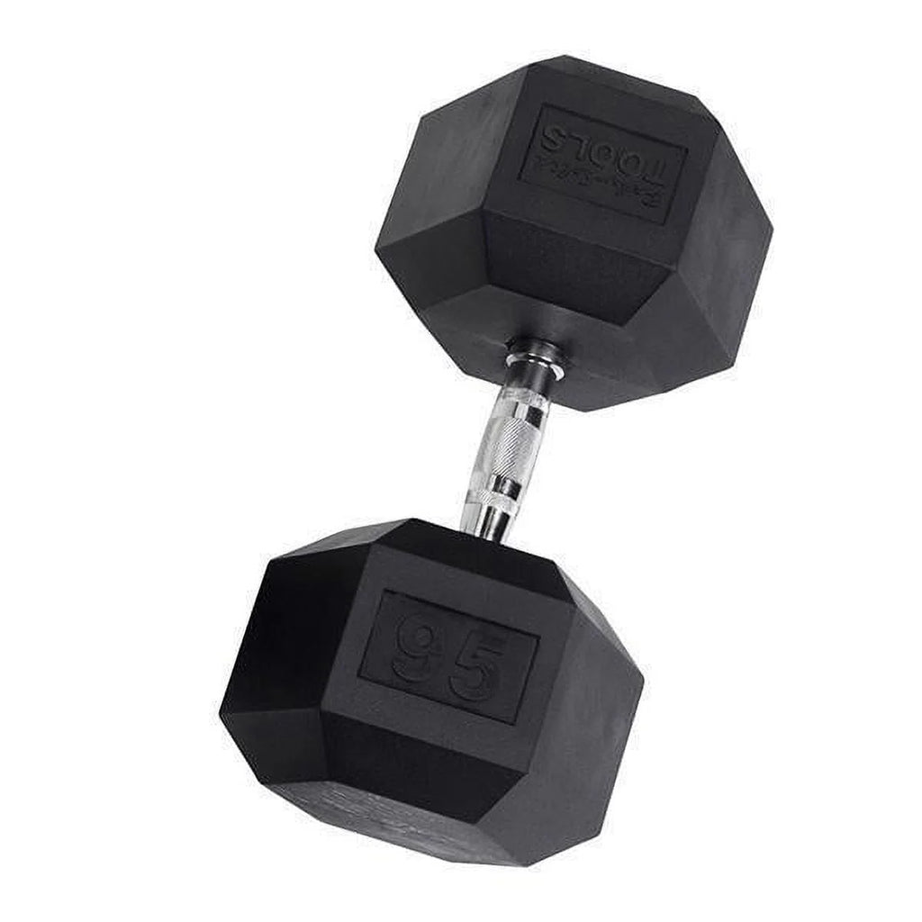 Rubber Coated Hex Dumbbells 35 lb W291821