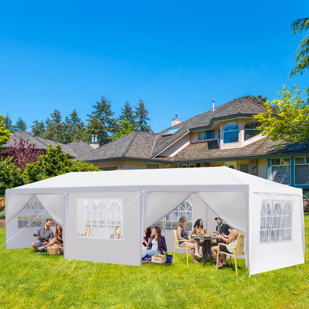 10'x30' Outdoor Party Tent with 8 Removable Sidewalls and 2 Doors V867