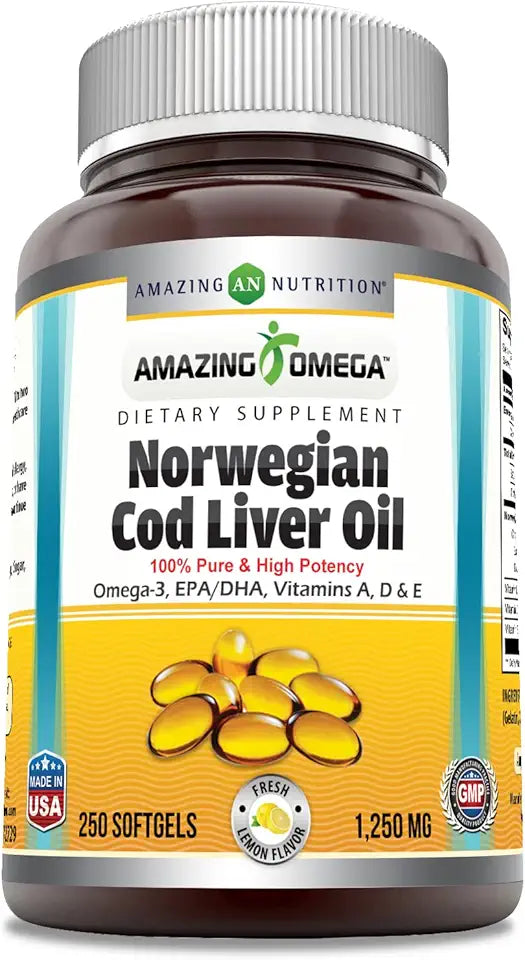 Norwegian Cod Liver Oil 1250 Mg Softgels 250 Count H765733