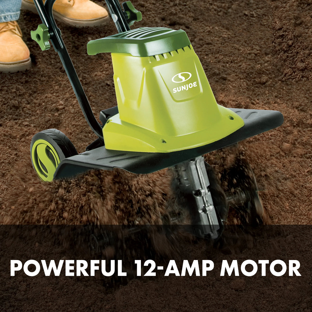 Electric 16-inch Garden Tiller Cultivator D4319