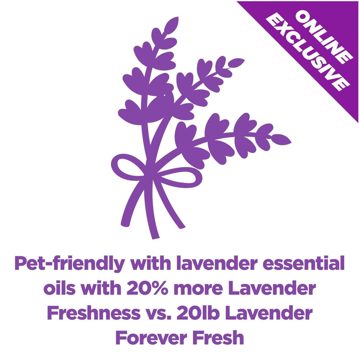 Lavender Clumping Cat Litter J6611