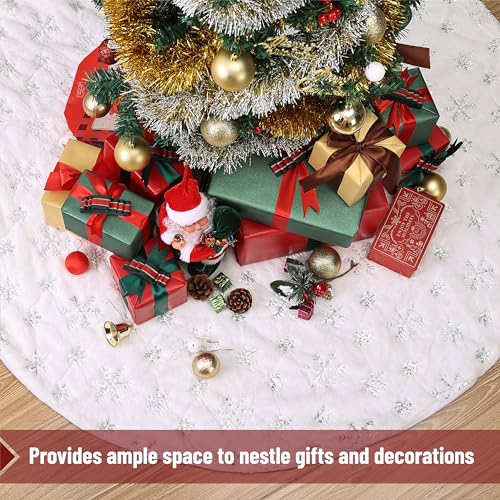 Knitted Christmas Tree Skirt 48 inches F89983