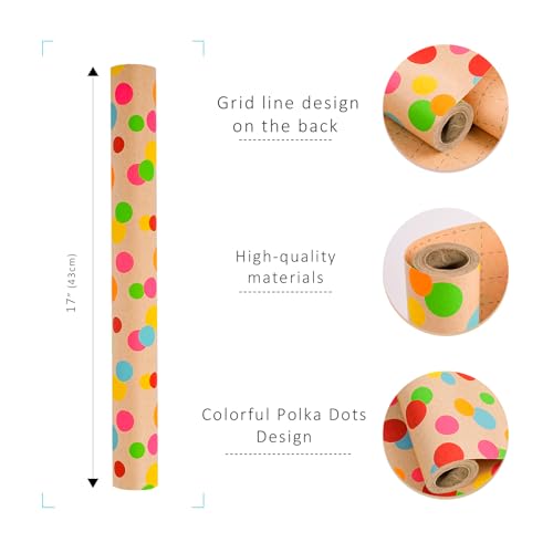 Kraft Wrapping Paper Roll 17 inch X 33 feet E441