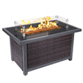 Propane Fire Pit Table with Wind Guard B81997