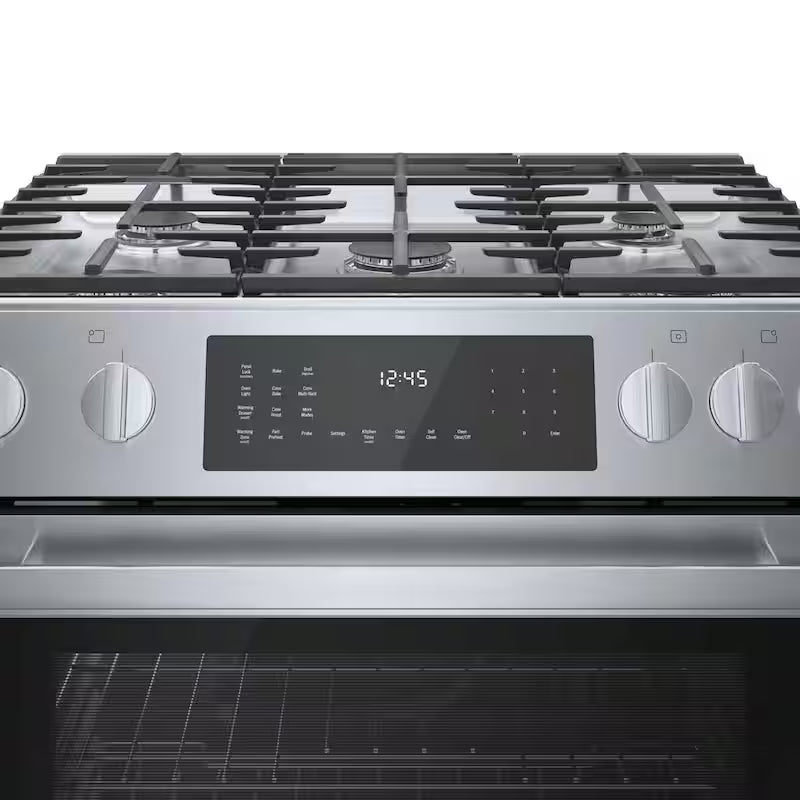 30 in. 5 Burner Slide-In Gas Range in Stainless Steel O549