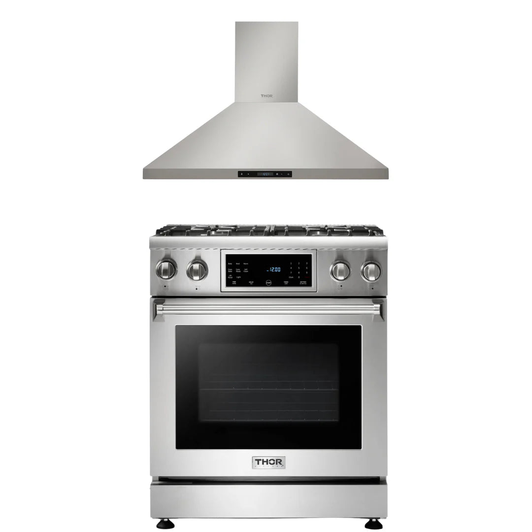 30 Gas Range and Range Hood A70008