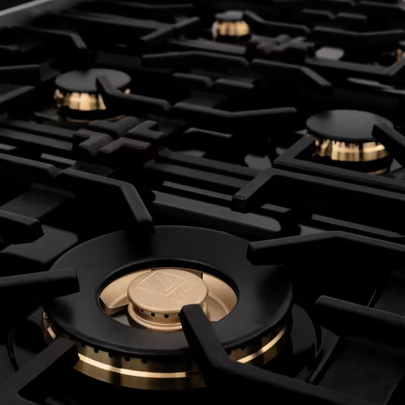 24 in. 4 Burner Single Oven Gas Range in Black Stainless Steel D45288