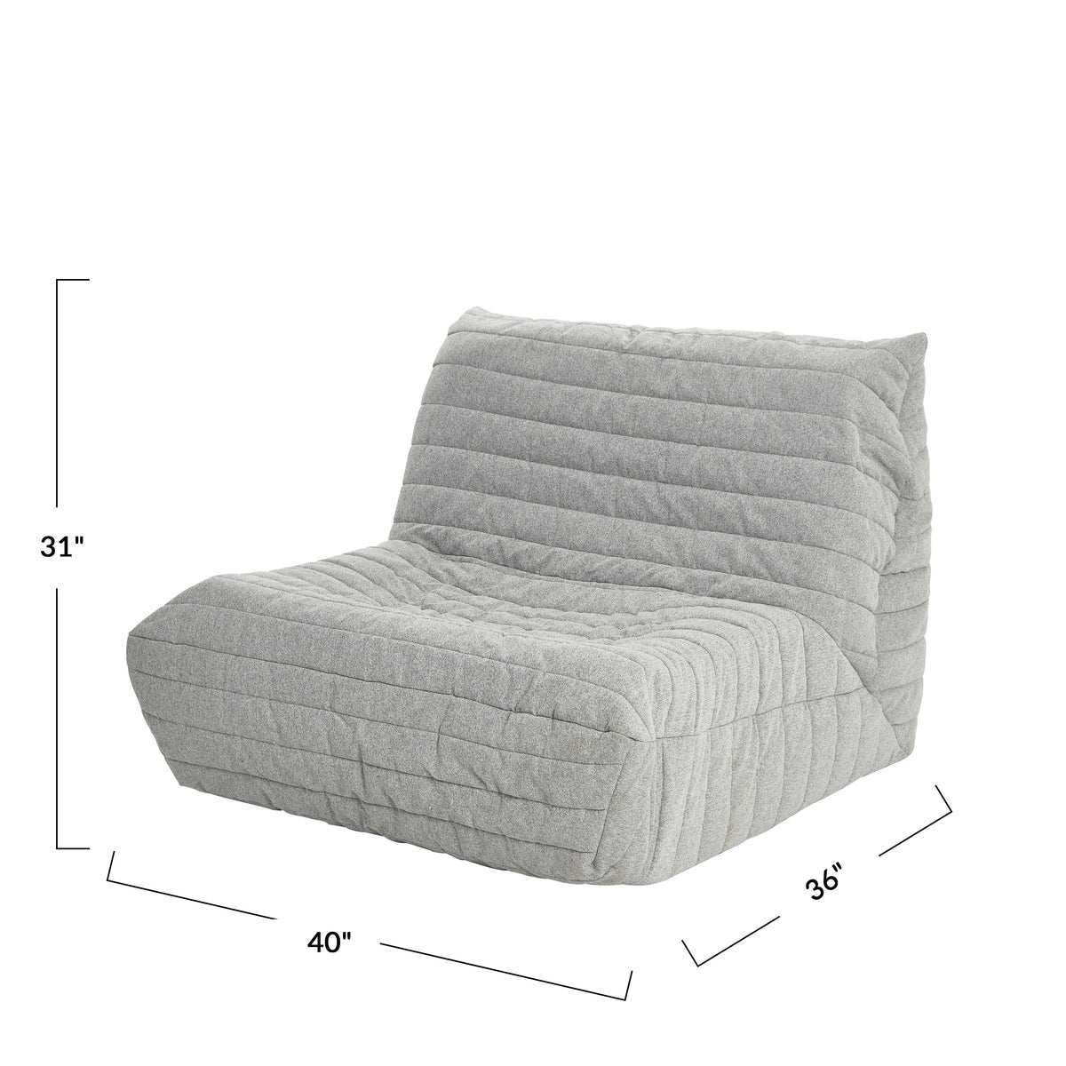 Premium Foam-Filled Modular Sofa Accent Chair L84465