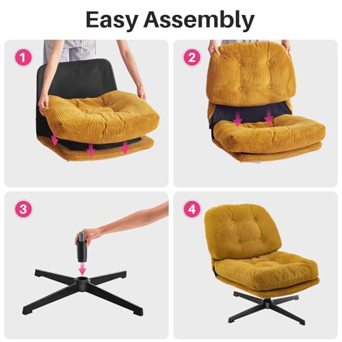 Swivel Accent Chair with Ottoman K570041