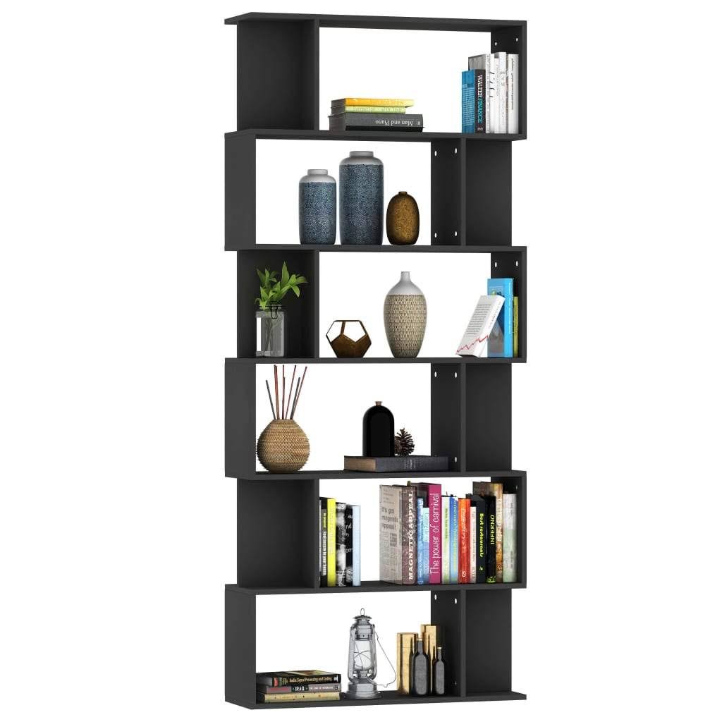 White Chipboard Book Cabinet Room Divider Z763307