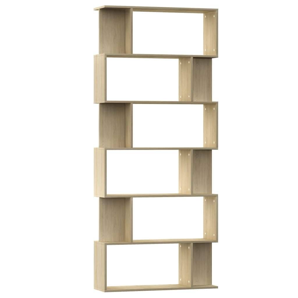 White Chipboard Book Cabinet Room Divider Z763307