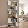 White Chipboard Book Cabinet Room Divider Z763307