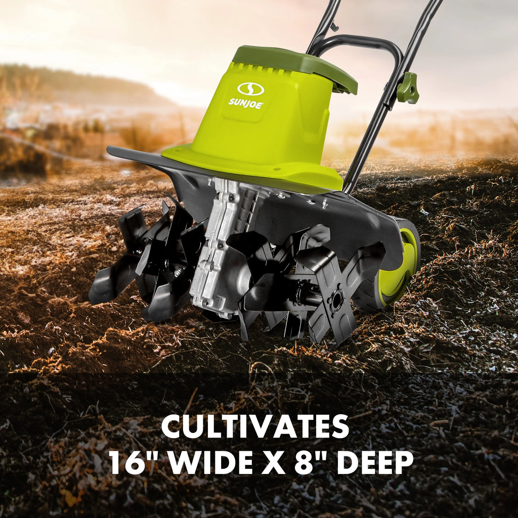Electric 16-inch Garden Tiller Cultivator D4319